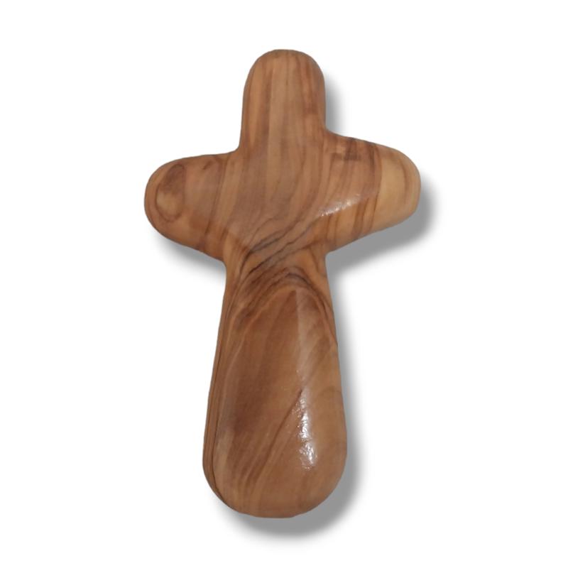 Olive Wood Comfort Cross from the Holy Land