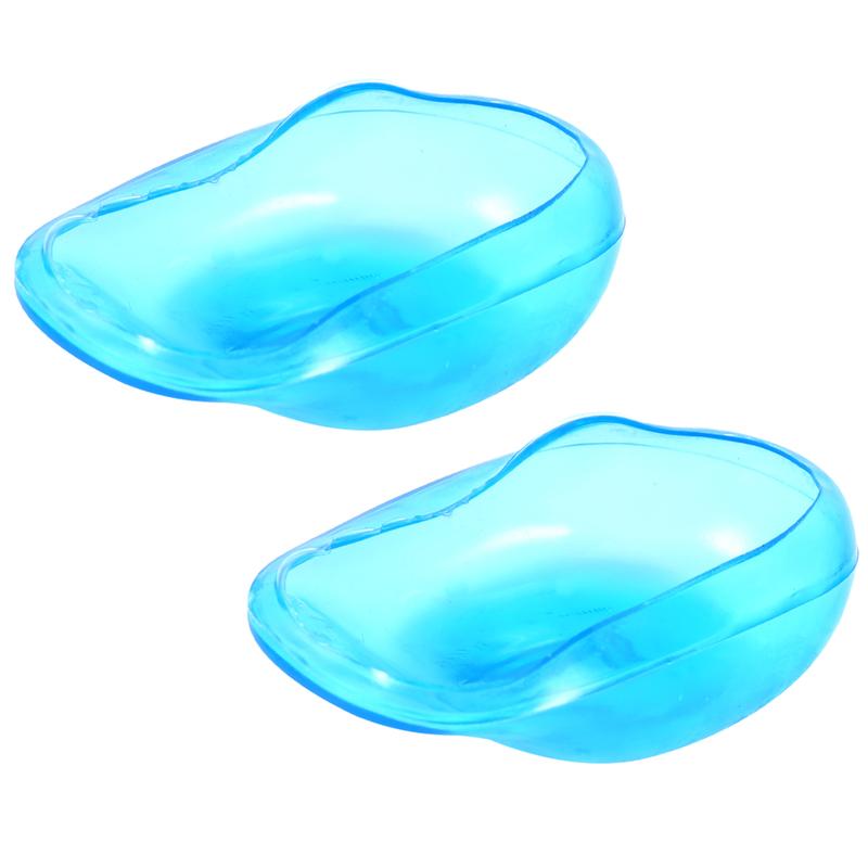 2pcs Blue Ear Cover Shield Anti Staining Plastic Guard Protects Earmuffs From The Dye