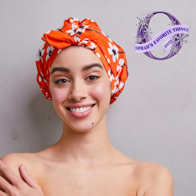 Grace & Company | Oprah's Favorite Things | Luxury Shower Cap | Reusable Shower Cap | Adjustable Hair Cap | Machine Washable | Waterproof