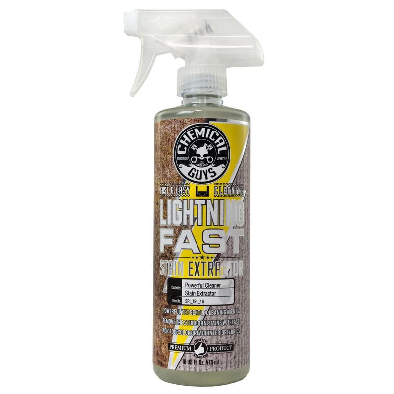 CHEMICAL GUYS Lightning Fast Stain Extractor Fabric & Upholstery Cleaner - fabric, tough on stains, clothes, fabric, carpet, home, car, office