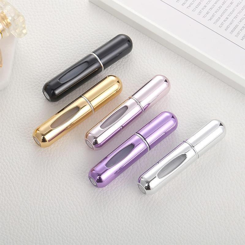 Portable Mini Refillable Perfume Atomizer Bottle (5 Counts), Atomizer Travel Size Spray Bottle, Refillable Perfume Spray Bottle, Home Organizer