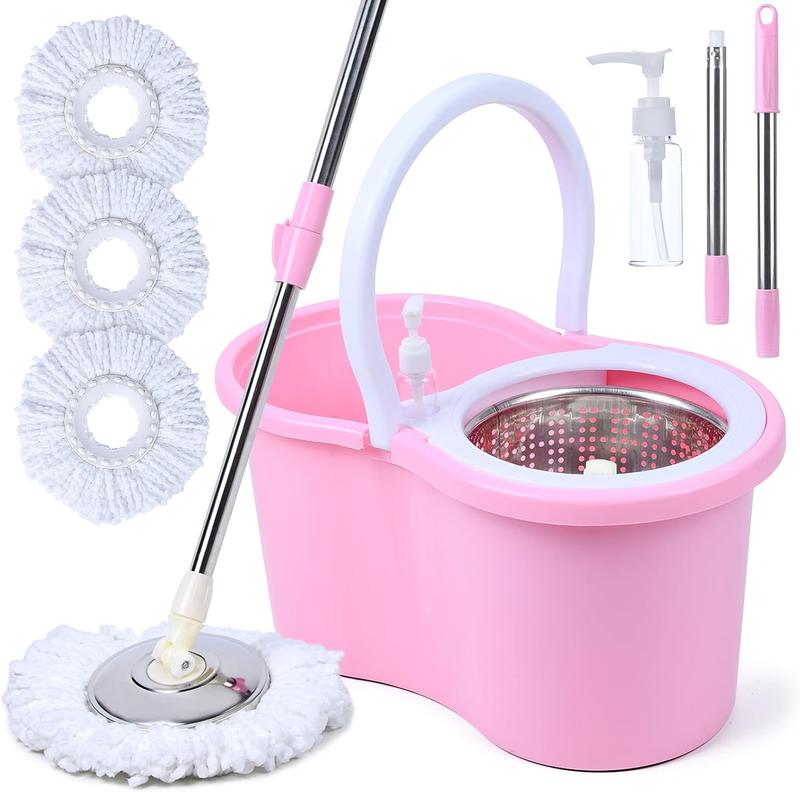 Pink Mop and Bucket Set(Pink)