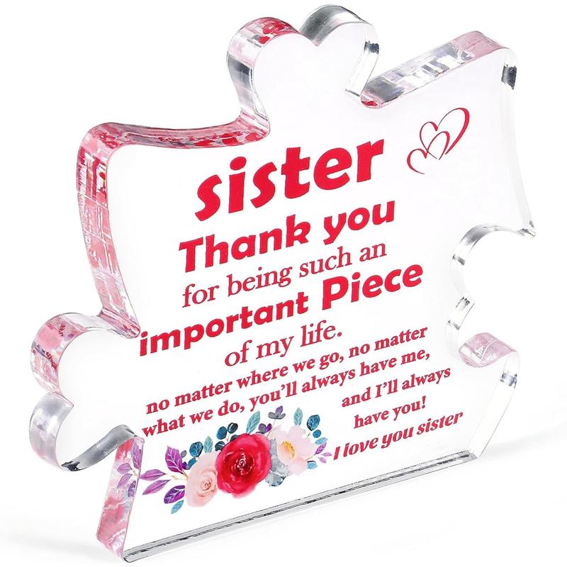 Gifts for  Sister Gifts for Soul Sister Bestie Sister-in-Law Big Sister Birthday Christmas Gifts  Plaque