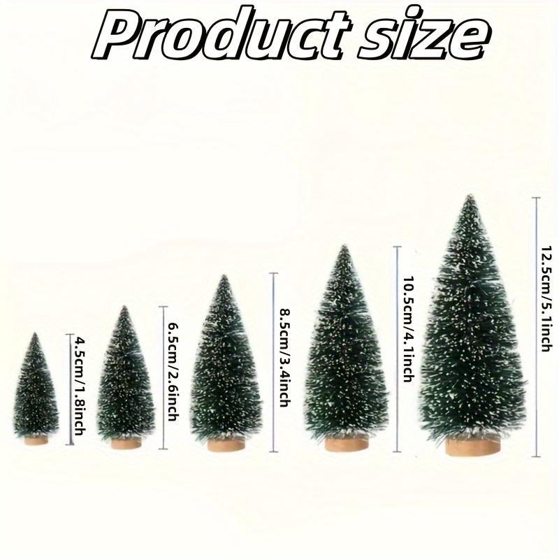 Artificial Christmas Tree Decoration, 15pcs set Mixed Size Mini Christmas Tree Decoration, Festive & Party Supplies for Home Party Decoration