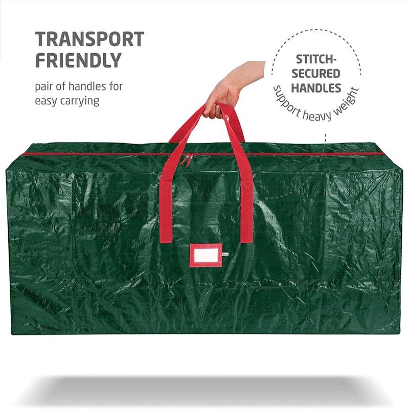 Christmas Tree Storage Bag, 1 Count Durable Waterproof Christmas Tree Storage Bag with Zipper & Carry Handles, Home Organizer for Living Room Bedroom