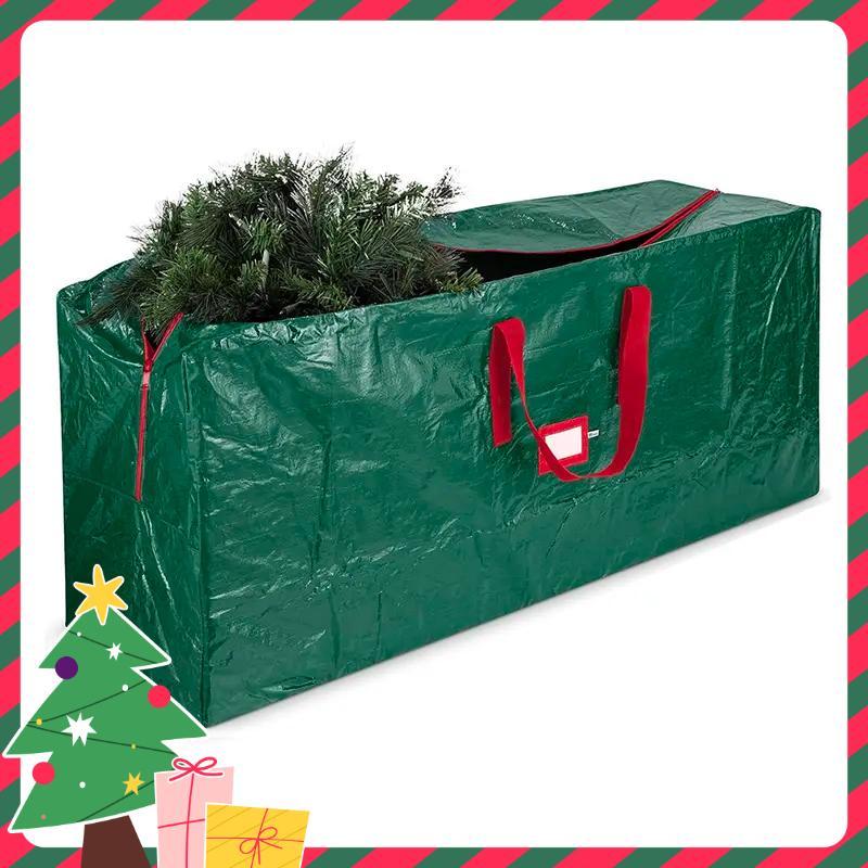 Christmas Tree Storage Bag, 1 Count Durable Waterproof Christmas Tree Storage Bag with Zipper & Carry Handles, Home Organizer for Living Room Bedroom