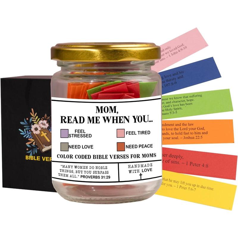 Mom Read Me When Jar,  Verse for Mother's, Emotions and Feelings  Verses, Mother's Day Gift, Mom Birthday Gift, Christian Gift,  Verses In a Jar (Mom)