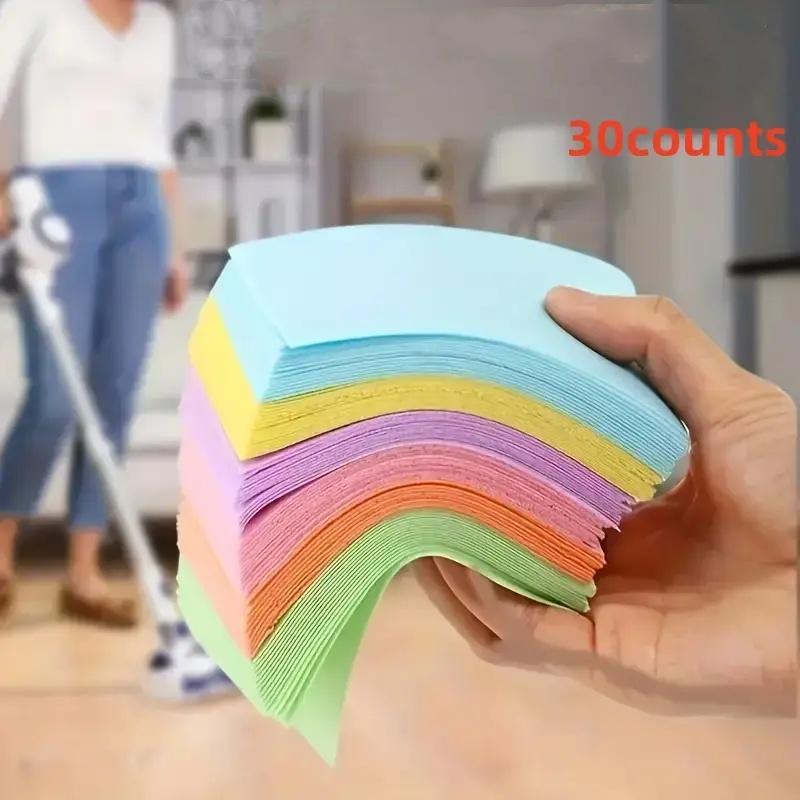 Random Color Toilet Cleaner Sheets (30pcs), Floor Cleaning Sheets, Floor Tile Toilet Cleaning Pad, Household Toilet Cleaning Supplies