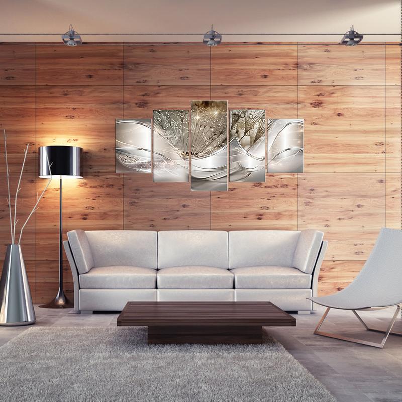 5Counts Wall Paintings Set No Fading Wall Art Modern Artwork Wall Decor Creative Spraying Painting Sofa Background Painting for Kitchen Bedroom Living Room