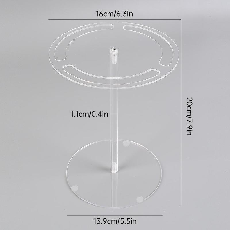 Acrylic Glasses Display Stand without Glasses, 360 Degree Rotating Sunglasses Holder, Desktop Storage Rack for Home Office