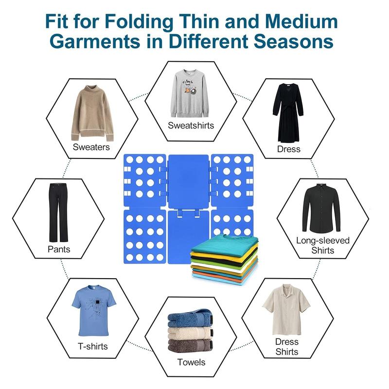 T-shirt Folding Board, 1 Count Plastic Laundry Folder,   Home Storage Tool for Clothes Folding Board for Adults