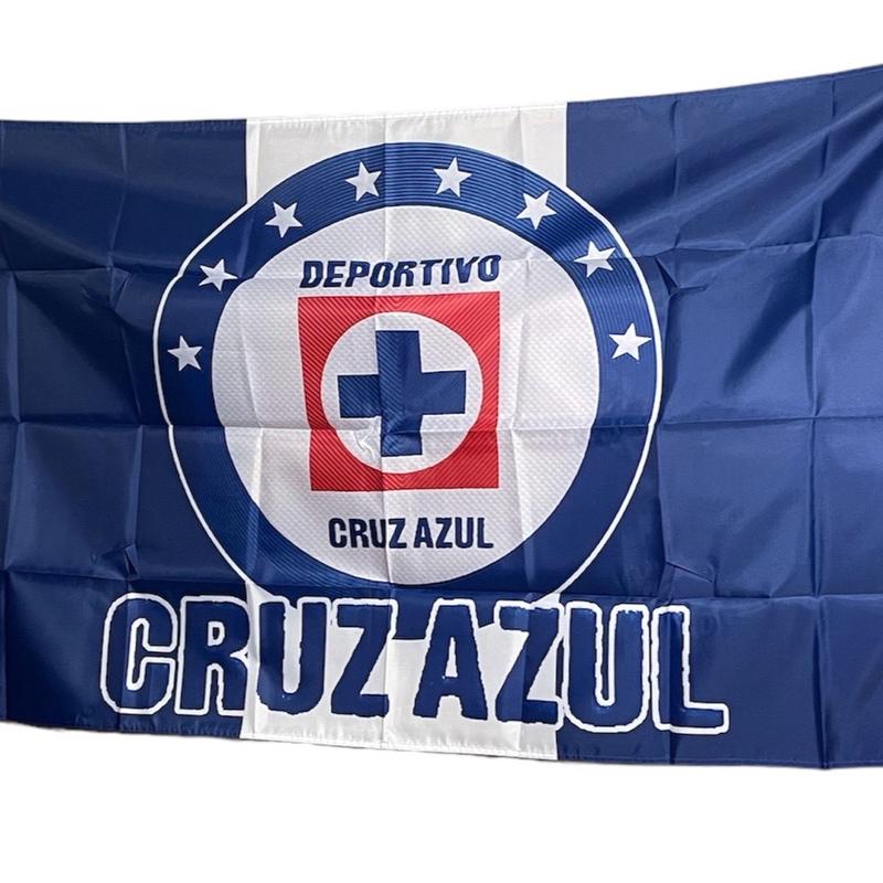 New Cruz Azul Polyester Flag with Brass Grommets for Indoor and Outdoor Decoration