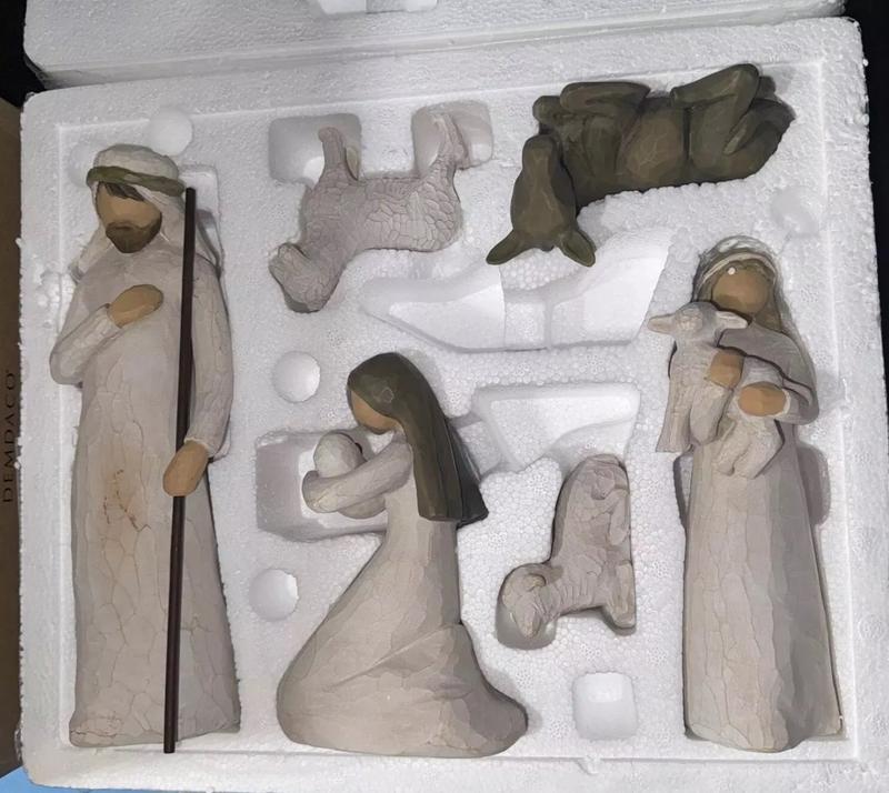 Willow Tree Nativity Figurines, 6 piece set Decor Gift Christmas Wedding