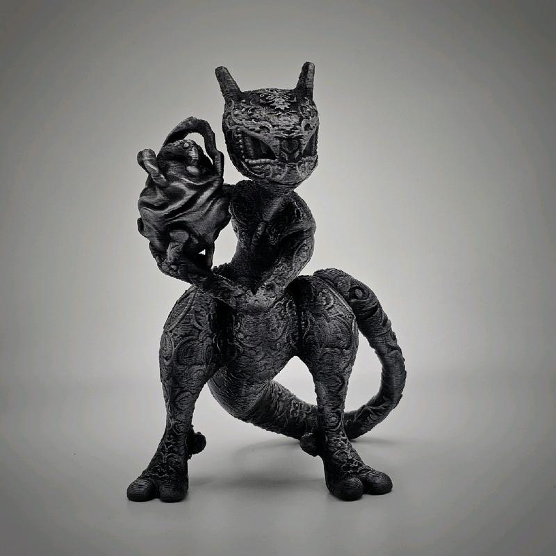 Mewtwo 3d Printed Pokemon Statue