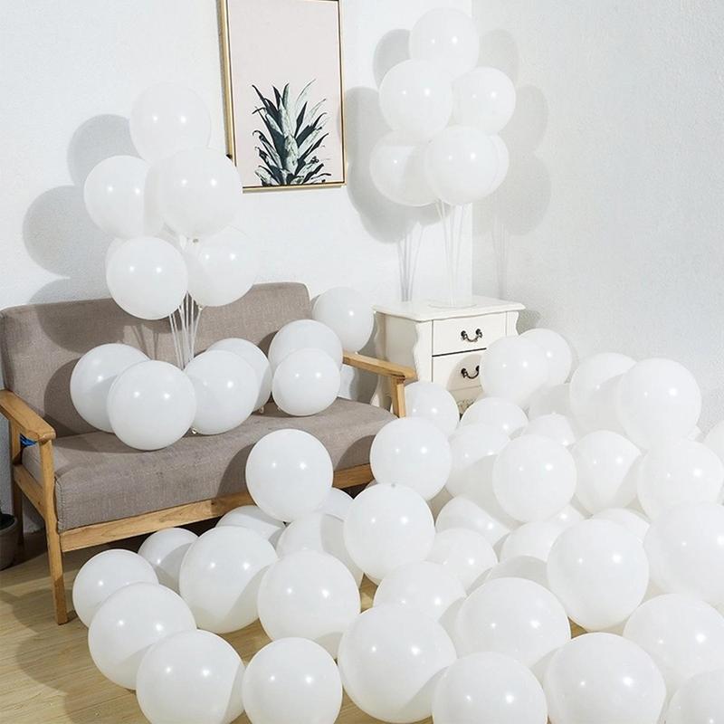 Solid Color Balloon, 50pcs Party Balloons, Atmosphere Scene Layout Decoration Supplies for Wedding Party Anniversary Festival