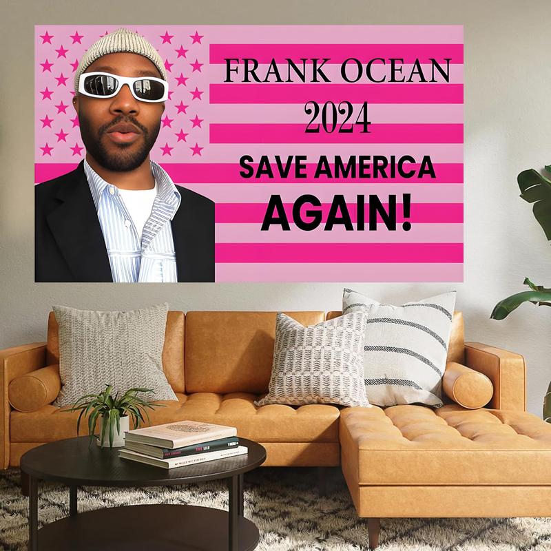 2024 FRANK OCEAN SAVE AMERICA AGAIN Flag 3x5ft funny flag with brass grommets suitable for room, bedroom, outdoor, party, college dorm decoration flag wall decoration banner