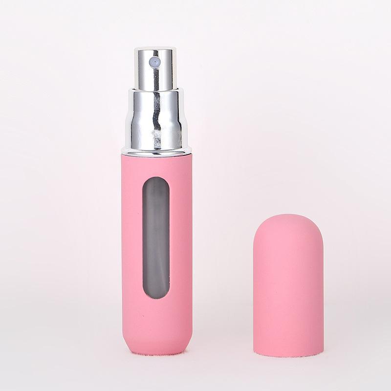 Press Type Empty Perfume Organiser, Bottom Filling Bottle, Portable Perfume Spray Bottle with Fine Mist Nozzle & Sealing Ring, Refillable Perfume Atomizer for Outdoor Travel