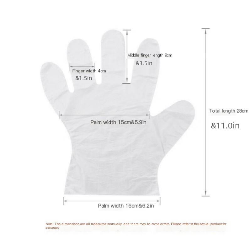 Disposable Clear Gloves, 100 300 500pcs Disposable Gloves, Household Cleaning Gloves, Kitchen Cleaning Supplies