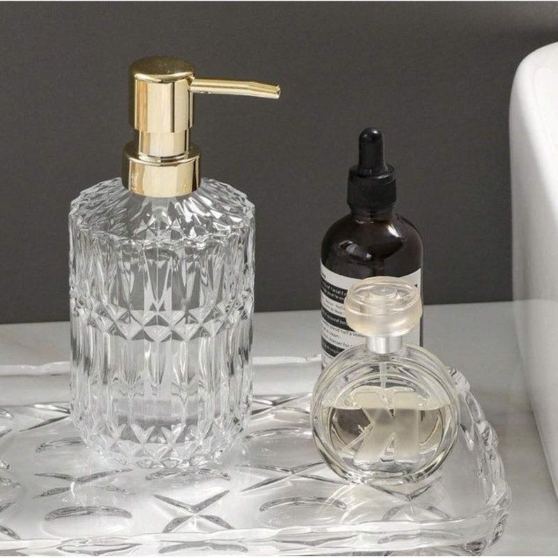 Glass Foam Soap Dispenser, 1 Count Refillable Pump Bottle for Liquid Soap & Shampoo & Shower Gel & Kitchen Detergent, Home Accessories