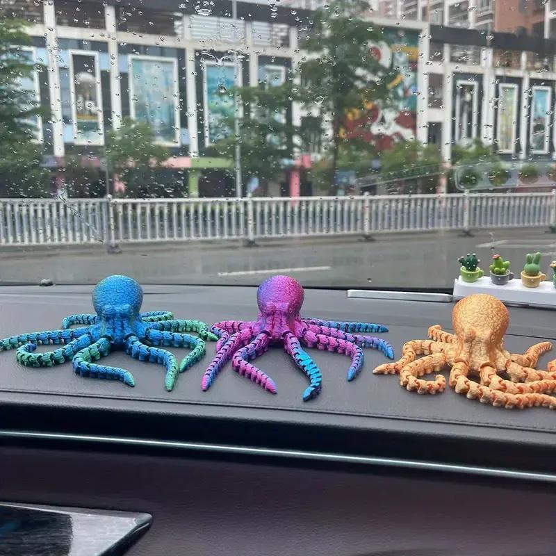 3D Printed Octopus Design Ornament, Creative Desktop Decoration, Home Decor for Living Room Bedroom Office, Gift for Friend & Family