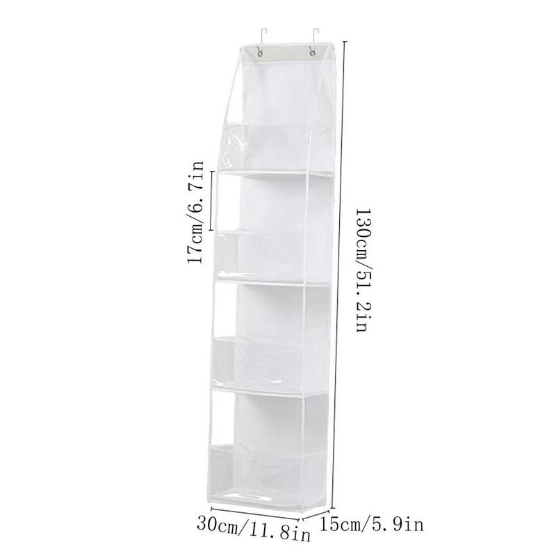 Door Back Hanging Storage Bag, Multi-grid Foldable Storage Organizer, Home Organizer for Kitchen Bathroom