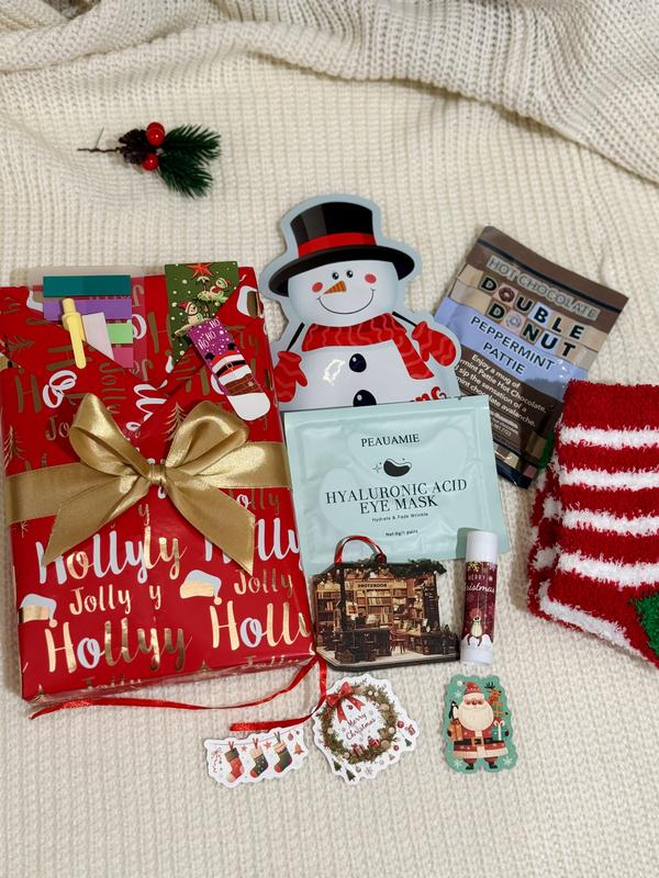 The Holly Jolly Book Box - Perfect for the Holidays Christmas Gifts, Book Lovers  Christmas gift for Readers Chocolate Christmas Chocolate Christmas