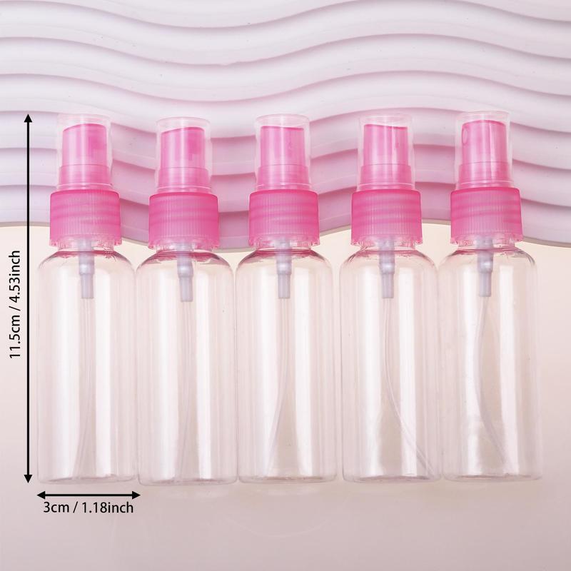 50ml Travel Spray Bottle, Portable Clear Press Type Empty Spray Bottle, Refillable Spray Bottle for Skin Care, Cosmetic, Travel, Outing, Camping