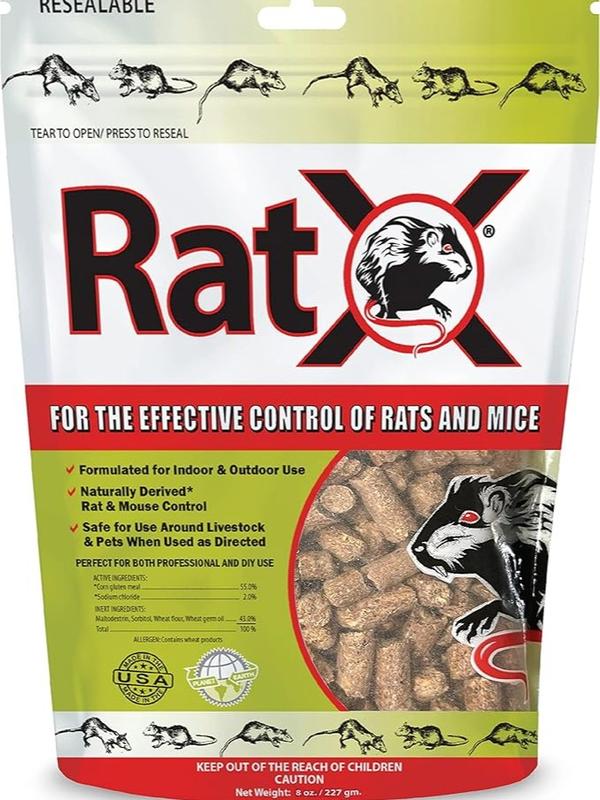 EcoClear Products 620100-6D RatX All-Natural All Species Rat Mouse, 8 oz. Bag