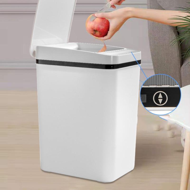 Relocy Sale Items Bathroom Smart Touchless Trash Can 2.2 Gallon Automatic Motion Sensor Rubbish Can with Lid Electric Narrow Small Garbage for Kitchen Living Room Toilet Bedroom