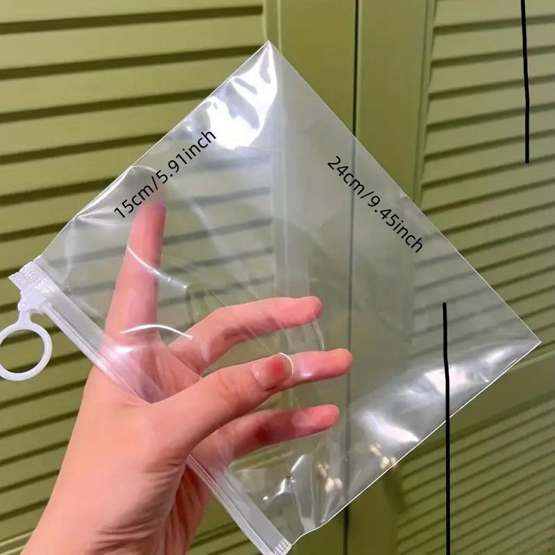 Clear Zipper Storage Bag, 40pcs set Multipurpose Storage Bag, Travel Storage Bag, Makeup Storage Bag, Home Organizer for Travel