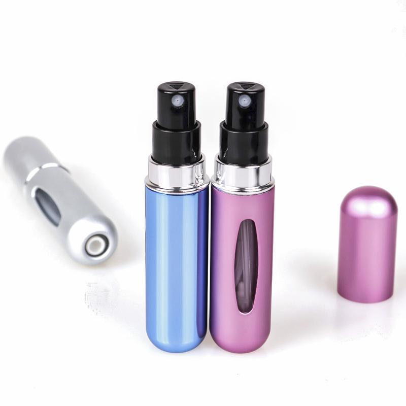  4Pack Portable Travel Perfume Spray Dispenser Bottle,Mini Reusable Refillable Spray Bottle, Pocket Size Perfume Atomizer Perfume Kit, Empty Mist Spray Bottle for Perfume & Toner 5ml