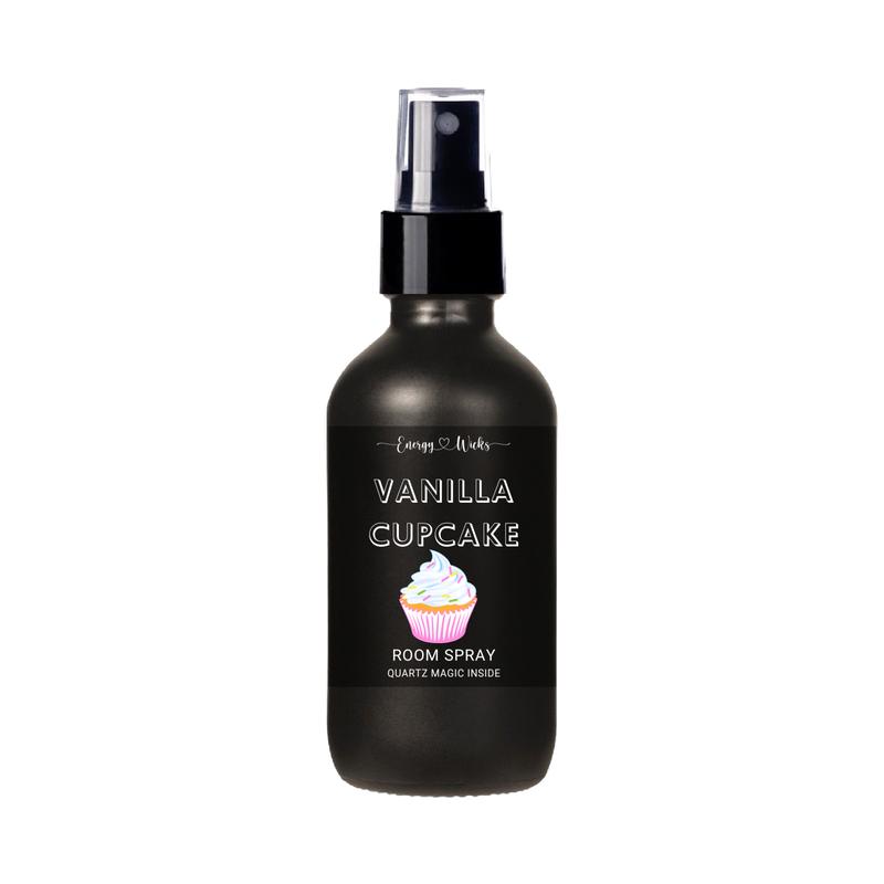 Vanilla Cupcake Room Spray | Quartz Crystals Inside | Air Freshener | Car Air Freshener | Bathroom Spray