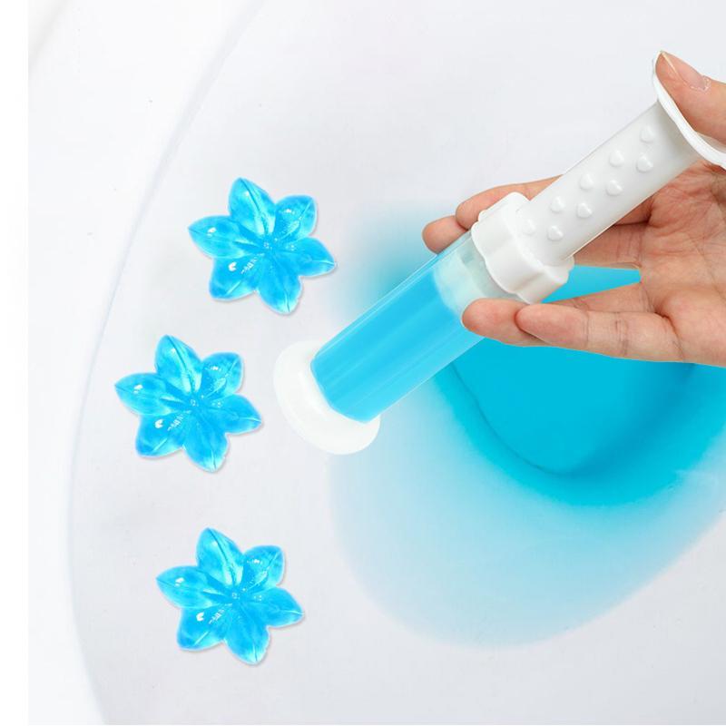 Flower Design Toilet Deodorant Gel, Bathroom Accessories Toilet Cleaning Gel, Cleaning Supplies, Cleaning Gadgets for Home, Toilet Freshener Gel, Summer Gifts