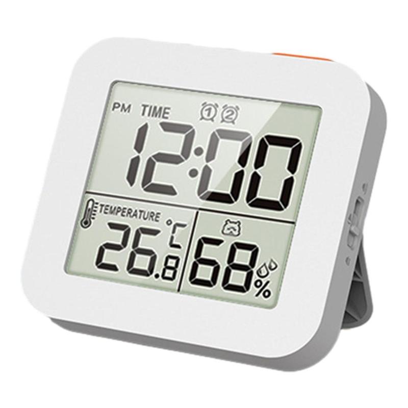 Digital Shower Clock with Timer Thermometer Hygrometer for Water Spray Bathroom Kitchen Wall Clock Decor Decor digital wallclock