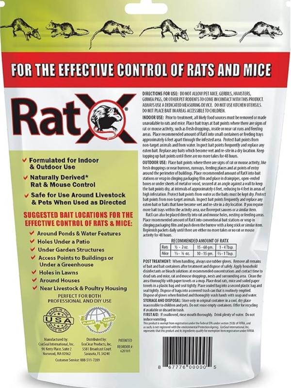 EcoClear Products 620100-6D RatX All-Natural All Species Rat Mouse, 8 oz. Bag