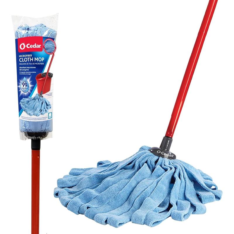 Microfiber Cloth Wet Mop,Blue Red