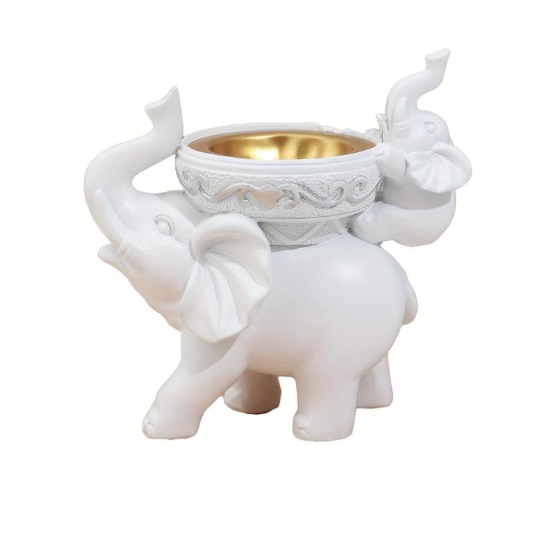 Elephant Design Incense Burner, 1 Count Creative Cute Elephant Design Incense Holder, Desktop Decorative Ornament for Home Office, Home Decor