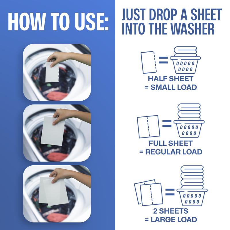 Fabric Softener Sheets for Washer - Fresh Scents, Natural & Eco-Friendly Laundry Softener Sheets