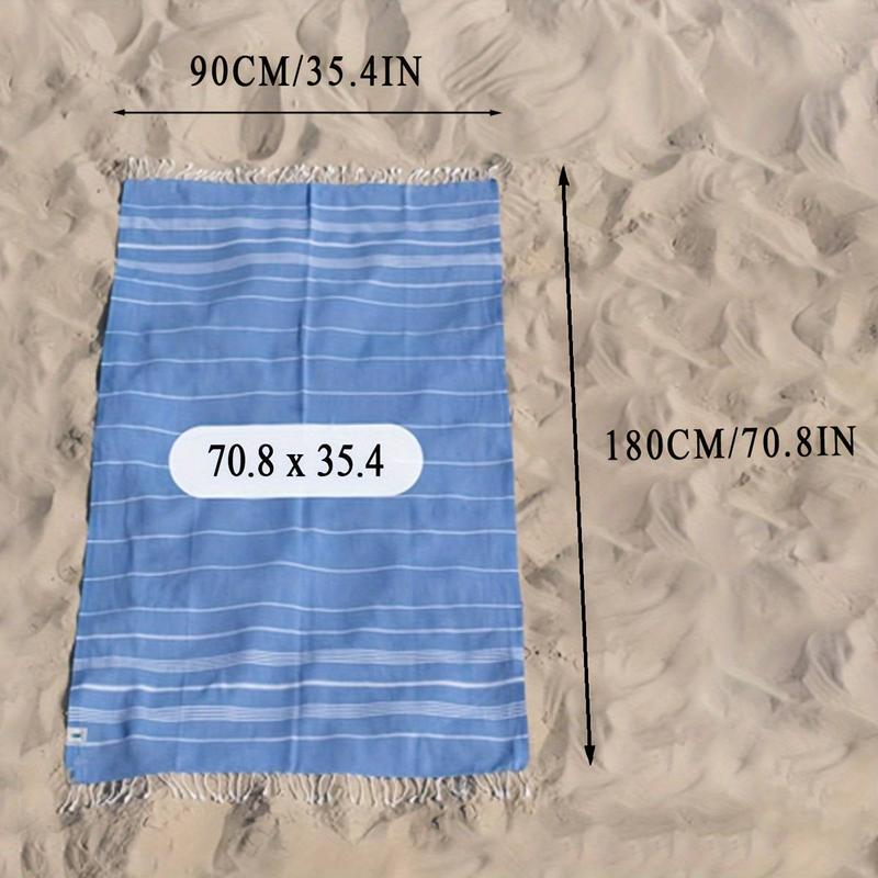 4 PCs Turkish Beach Towel Pool Swimming Bath Towel Sand Free Quick Dry Oversized Sand Proof Compact Lightweight Oversized Adult Cruise Ship Essential Vacation Essential Travel Camping Accessories Mom Father Teacher Retirement Graduation Men Gift for Ladie