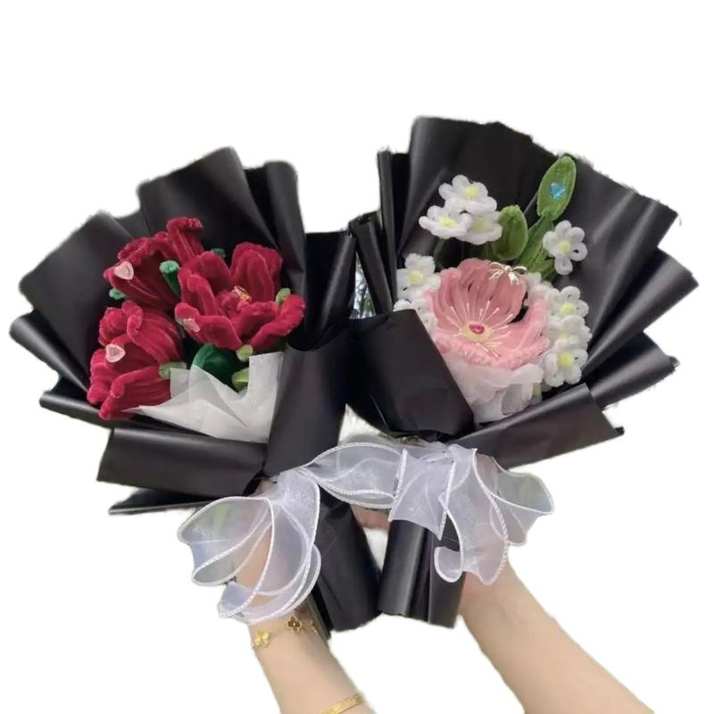 Handmade Flowers Bouquet - Perfect for Home Decor and Gift Decorative