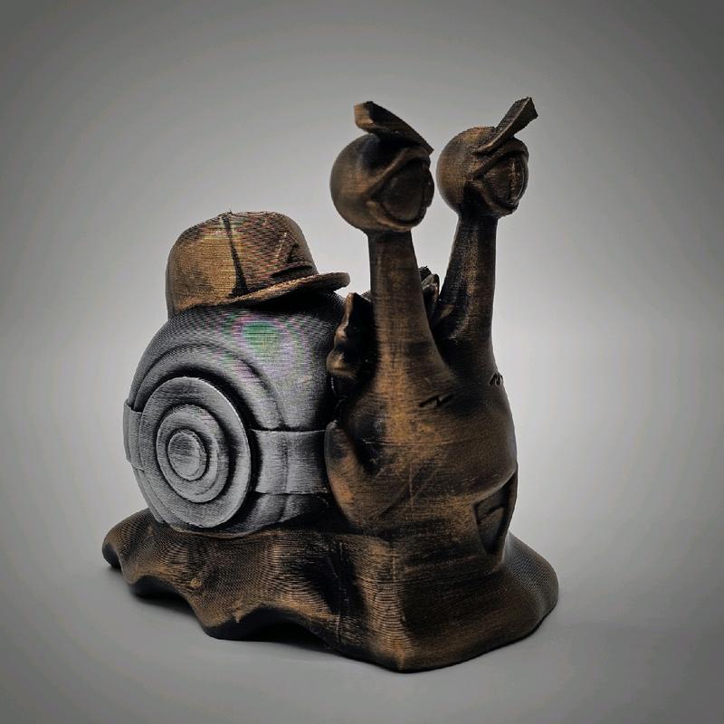 3d printed Transponder Snail Statue Figurine