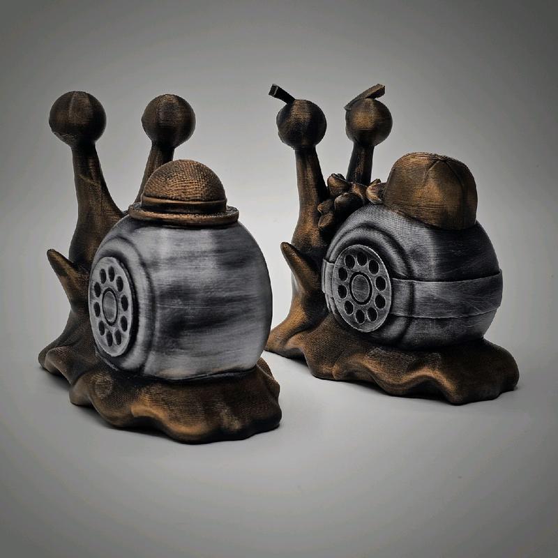 3d printed Transponder Snail Statue Figurine