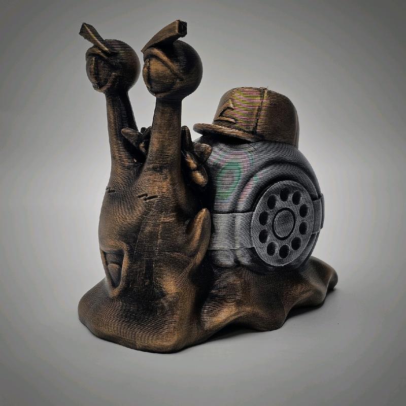 3d printed Transponder Snail Statue Figurine