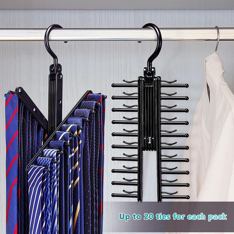 Rotatable Tie Holder, 1 Count Space Saving Non-slip Belt Hanger for Home Wardrobe, Wardrobe Organizer