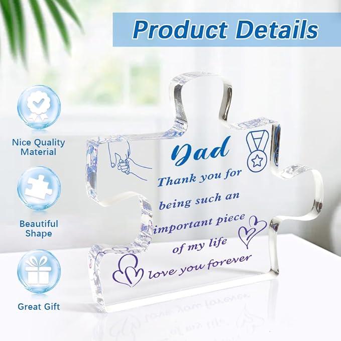 [Thanksgiving Gift] free shipping,Acrylic Plaque Gifts Father's Day Gifts Daddy Gift Ideas Cool Gifts for Dad Step Dad Gifts Father in Law Gift Dad Birthday Gifts Best Dad Ever Gifts Decor Signs