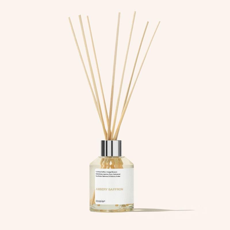 Ambery Saffron Room Diffuser, Dossier, Room Diffuser, 100ml