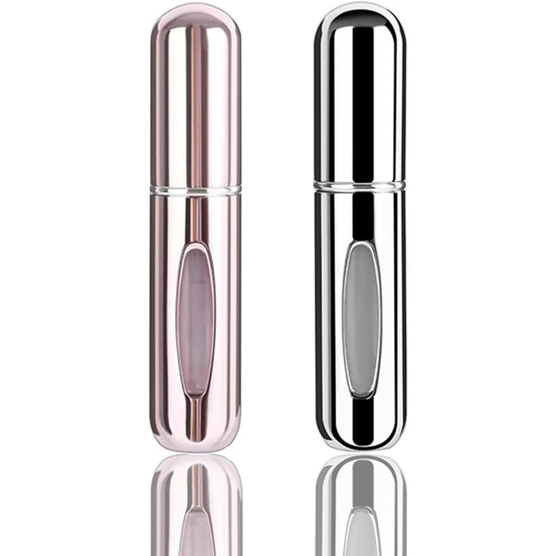 2 pcs Mini Perfume Travel Refillable Bottles-5ml Portable Atomizer Sprayer,Empty Pump Container for Traveling and Outgoing