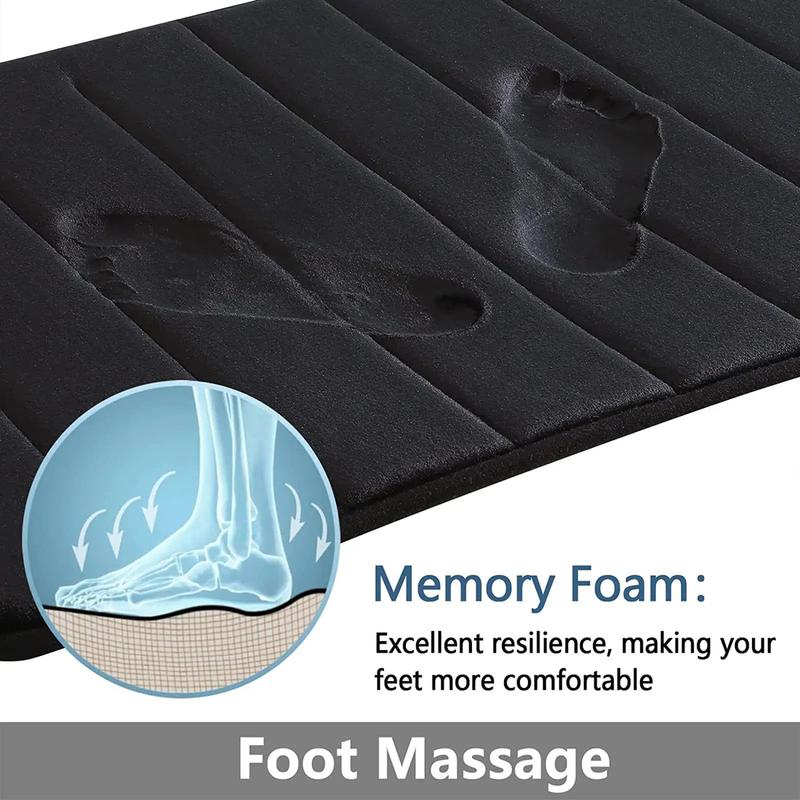 Memory Foam Bath Mat Set - Soft and Cozy  Bathroom Mat Fleece