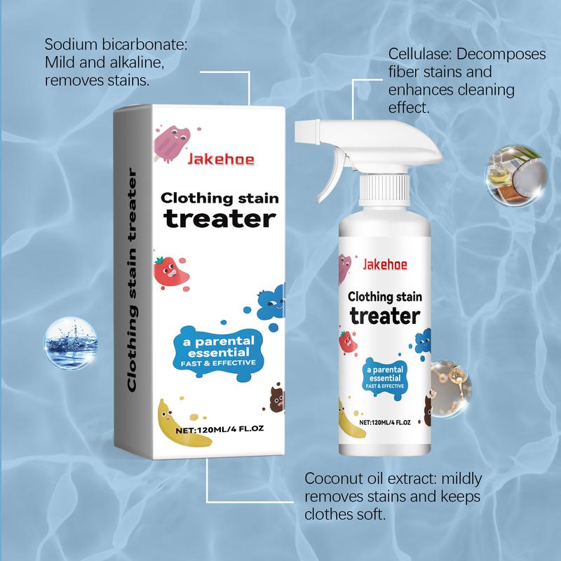 Stain Treater Spray - Newborn & Baby Essentials - No Dry Cleaning Food, Grease, Coffee Off Laundry, Underwear, Fabric Household