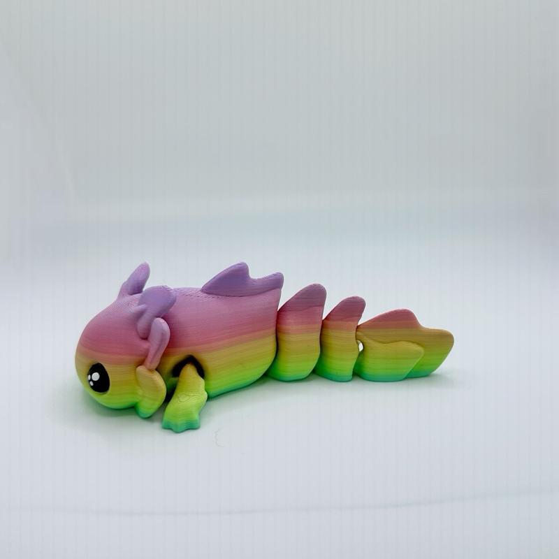 3D Printed Axolotl Tadpole Figurine